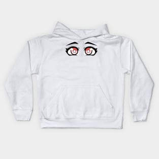 Anime Eyes star red Kids Hoodie